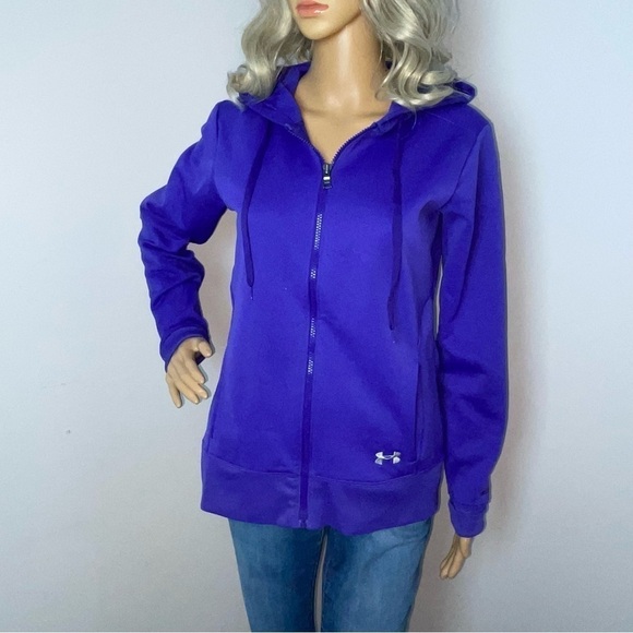 Under Armour Hoodie Sweatshirt | Zip-Up | Size Small Petite - Picture 1 of 8